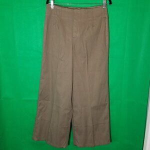 Spanx Wide Leg Pants Women Large Green Pull On Shaping Palazzo Barrel NWT